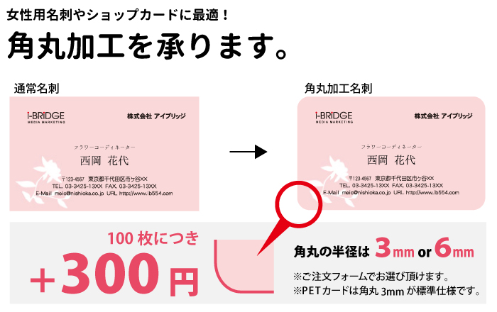 オプションについて 名刺印刷専門ショップ 名刺本舗