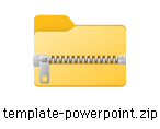 ダウンロードボタンをクリックすると、Powerpoint（pptx形式）のデータ作成専用のテンプレートファイルがダウンロードされます。